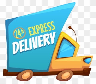 Car Going Fast Clipart Library Sushi Delivery Logistics - 24h Delivery Png Transparent Png