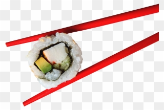 Transparent Sushi Roll Clipart - Sushi And Chopstick Png Transparent
