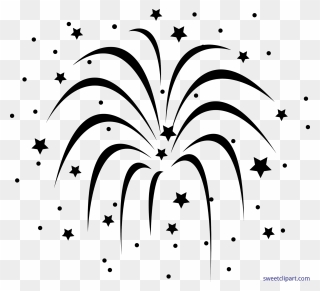 Fireworks Clip Black And White - Diwali Clipart Png Black And White Transparent Png
