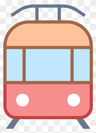 Tram Icon-1575965662 - Clip Art - Png Download