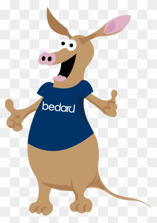 Barry The Bedardvark Our Mascot - Cartoon Clipart