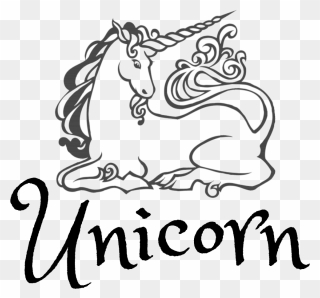 Unicorn Baby And Unicorn Fibre Clipart