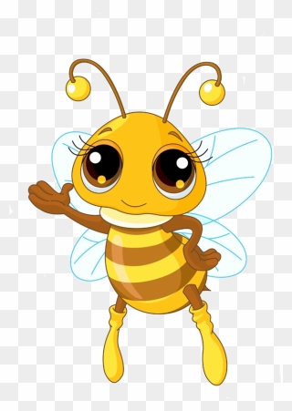 Transparent Barry Bee Benson Png - Drawing Cartoon Honey Bee Clipart