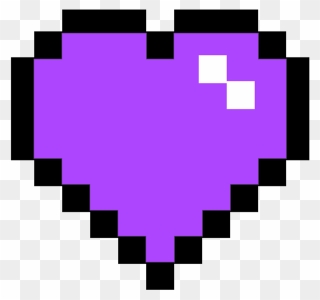 Purple Heart Pixel Purpleheart Pixelheart Purplepixelhe - Purple Pixel Heart Png Clipart