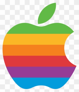 Iphone 6 Plus Apple Logo Ipad Company - Old Rainbow Apple Logo Clipart