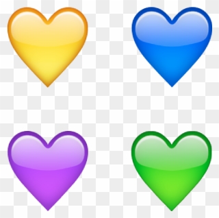 Yellow Heart / Blue Heart / Purple Heart / Green Heart - Blue Heart And Yellow Heart Clipart