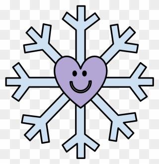 Snowflake, Smiley Face, Heart, Purple - Our Family Is Just The Right Mix Clipart