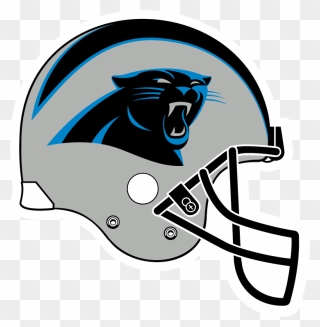Panthers Football Helmet Clipart Picture Library Colorwerx - Seahawks Vs Panthers 2018 - Png Download