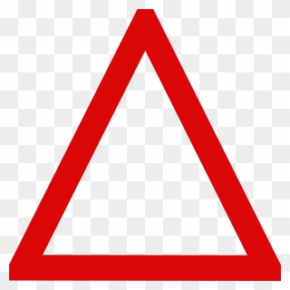 Blank Triangle Road Sign Clipart