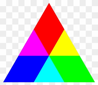 Triangle Rgb Mix Svg Clip Arts - Triangles Clipart - Png Download