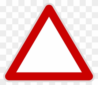 Triangle Clipart Svg - Triangle Road Sign Png Transparent Png