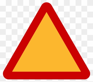 Triangle Clipart Caution - Does A Yellow And Red Triangle Sign Mean - Png Download