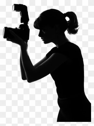 Silhouette Stock Photography Photographer Royalty - Female Photographer Silhouette Png Clipart