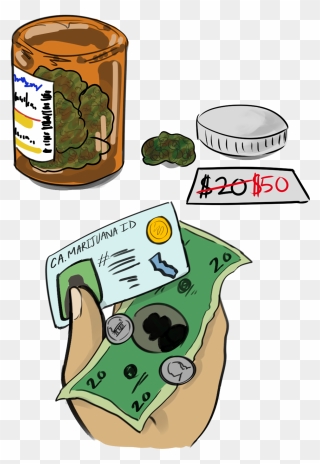 Medical Marijuana Costs Jump After Prop - Cartoon Clipart