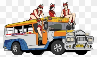 Jeepney Driver Png - Philippine Jeepney Drawing Clipart