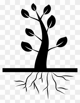 Tree With Roots Icon , Png Download - Tree With Roots Icon Clipart