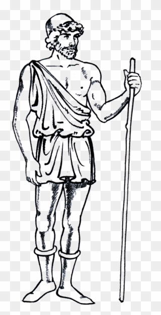 Slaves Drawing Greek - Ancient Greece Clothing Men Clipart