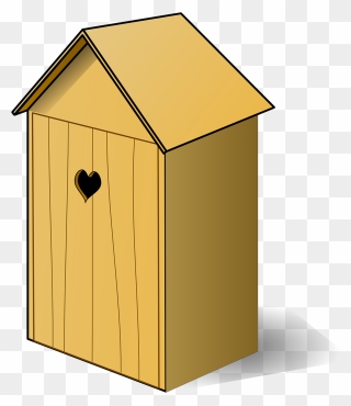Building House Heart Free Photo - Outhouse Clipart - Png Download