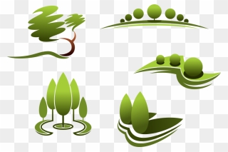 Frames Illustrations Design - Landscape Architecture Logo Design Clipart