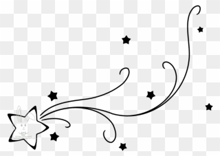 Transparent Draw A Picture Clipart - Easy Shooting Star Drawing - Png Download