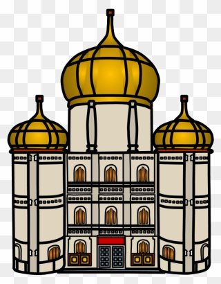 Palace, Gold, Orange, Brown - Palaces In Black And White Clipart