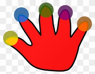 Hand With 5 Fingers Clipart - Png Download