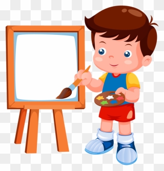 Child Painting Clipart - Png Download