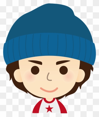 Man Knit Cap Face Clipart - ニット 帽 イラスト 男 - Png Download