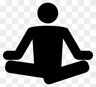 Transparent Human Figure Png - Yoga Icon Vector Png Clipart