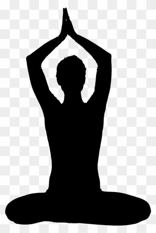 Meditation Clipart Pranayam - Yoga Silhouette Png Transparent Png