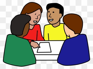 Students Working Together Clipart - Png Download