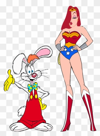 Jessica Rabbit As Wonder Woman With Roger Rabbit - Jessica Rabbit Wonder Woman Clipart
