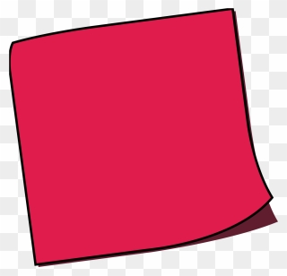Transparent Background Red Sticky Notes Clipart