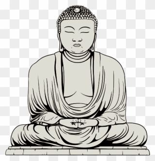 Drawing Buddha Illustration Transparent Png Clipart - Transparent Background Buddhist Clipart