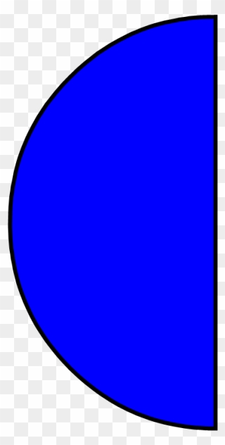 Dark Blue Semi Circle Clipart