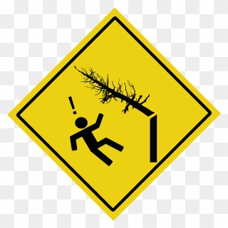 Transparent People Falling Png - Traffic Sign Clipart