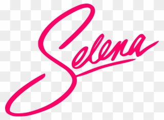 Pink,line Art,area - Selena Quintanilla Logo Clipart