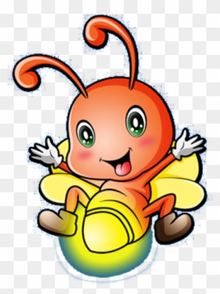 Firefly Cartoon Clipart - Png Download