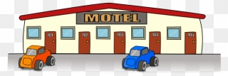 Motel - Family Car Clipart