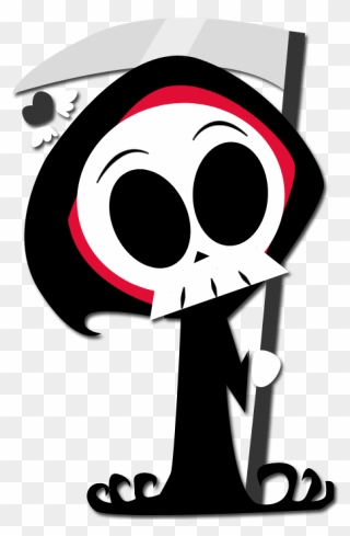 Grim Reaper Clipart Minimalist - Cute Grim Reaper Png Transparent Png