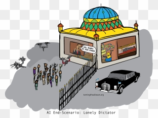 Ai End-scenario 6 Lonely Dictator Tamingtheaibeast - Cartoon Clipart