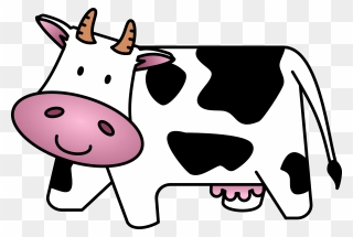 Cow Clipart To Printable To Free Clipart Images - Clip Art Cow Cartoon - Png Download
