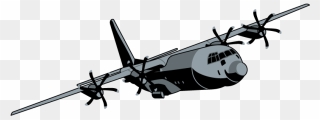 Lockheed Ac 130 Lockheed Martin C 130j Super Hercules - Silhouette C 130 Hercules Clipart