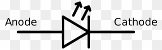 File - Led Symbol - Svg - Ir Led Schematic Symbol Clipart