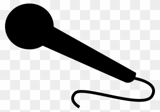 Microphone Stands Clip Art - Microphone Clipart Black - Png Download