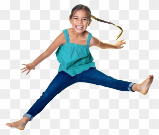 Girl Jump - Jump Png Clipart