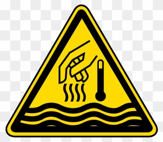 Hot Steam Warning Sign Clipart