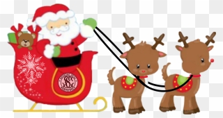 #santa #sleigh #reindeer #hoho #christmas #christmaseve - Personalizadas Camisas De Natal Clipart