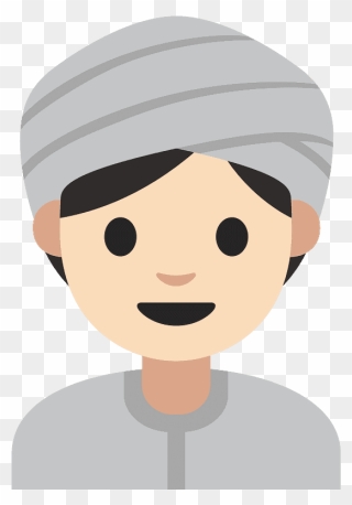Woman Wearing Turban Emoji Clipart - Cartoon - Png Download
