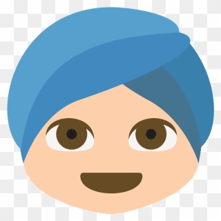 Person Wearing Turban Emoji Clipart - Emoji - Png Download